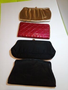 4 no brand clutches/purse
